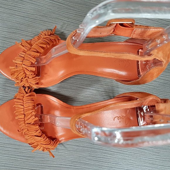 Joie 'Pippi' Sandal, Tangerine Leather, Womens Size 9.5 / 39.5 - Picture 8 of 11